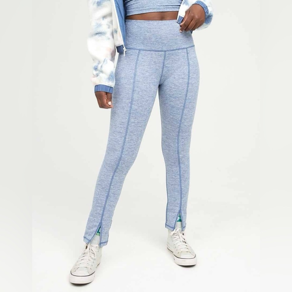 Aerie Offline Hugger Seamless Legging‎ Heathered Blue High Rise Women's Size S